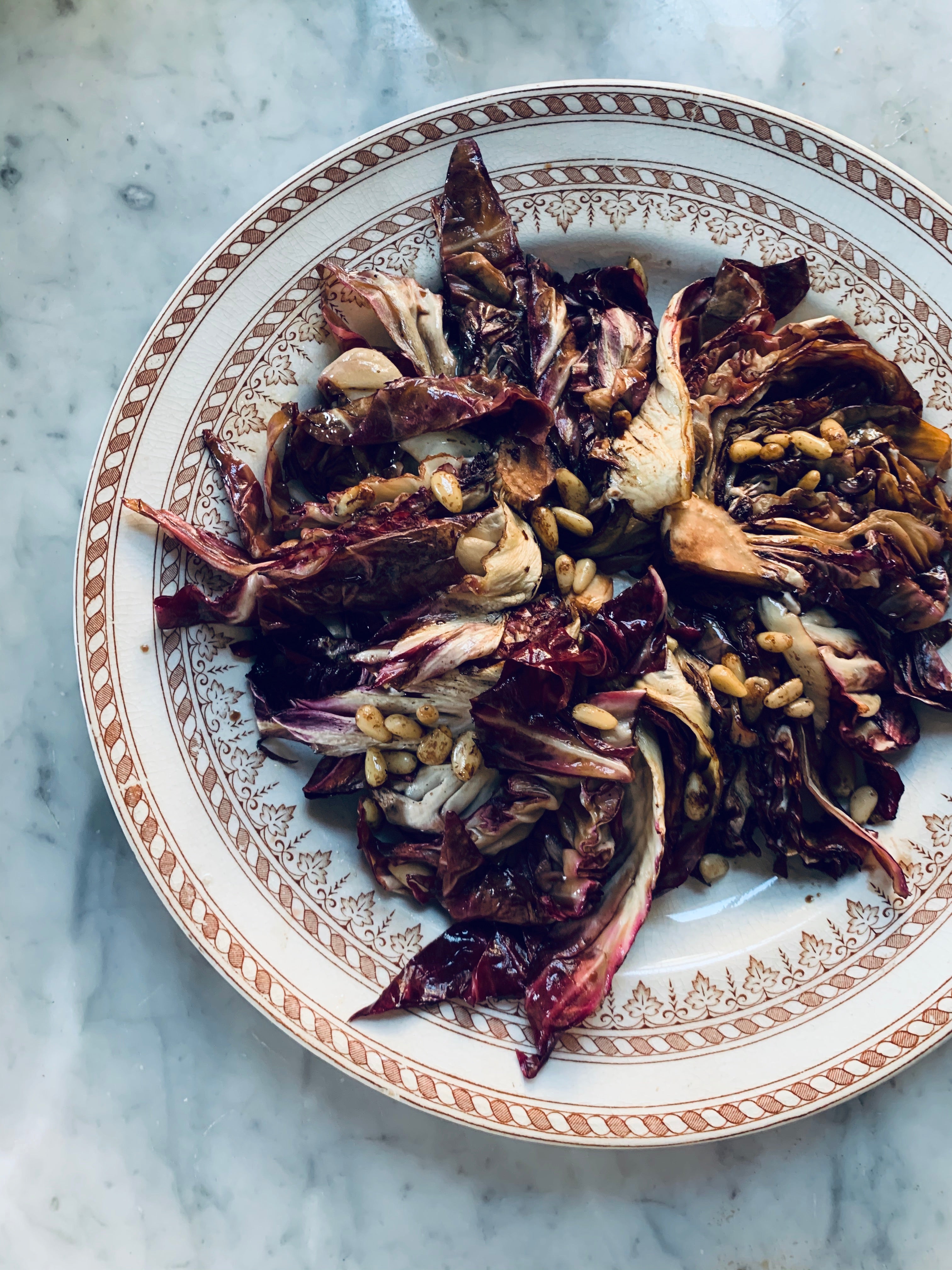 Grilled Radicchio with Goats Cheese