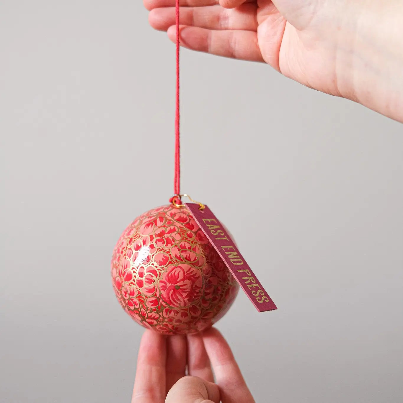 Dusty Pink and Gold Bauble