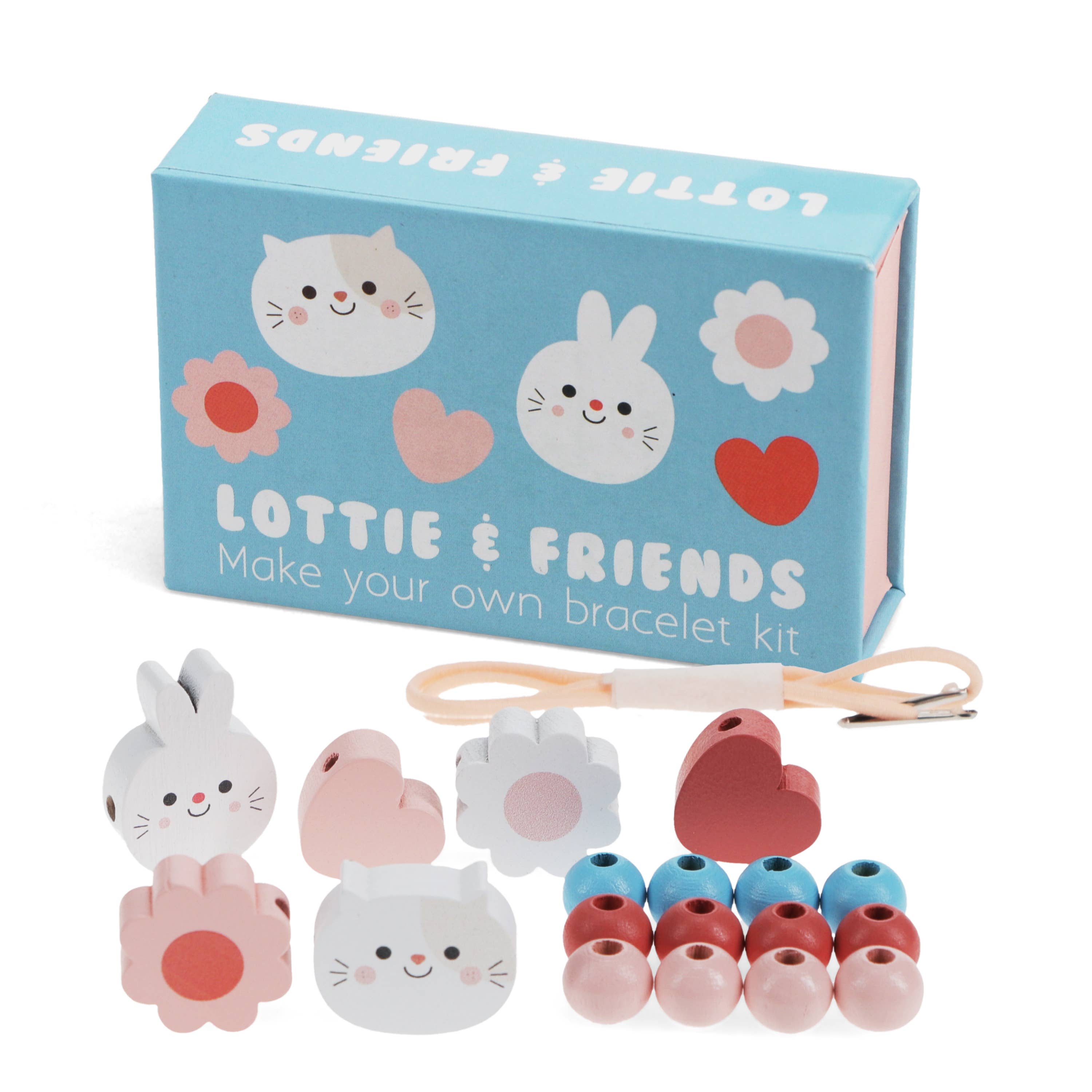 Wooden bead bracelet kit - Lottie and Friends