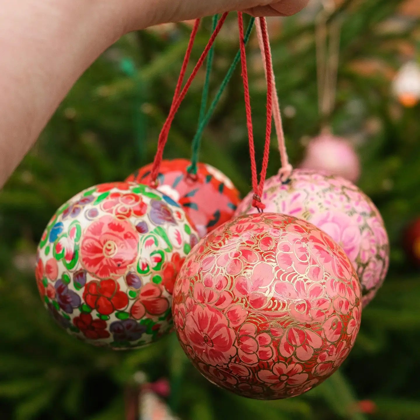 Dusty Pink and Gold Bauble