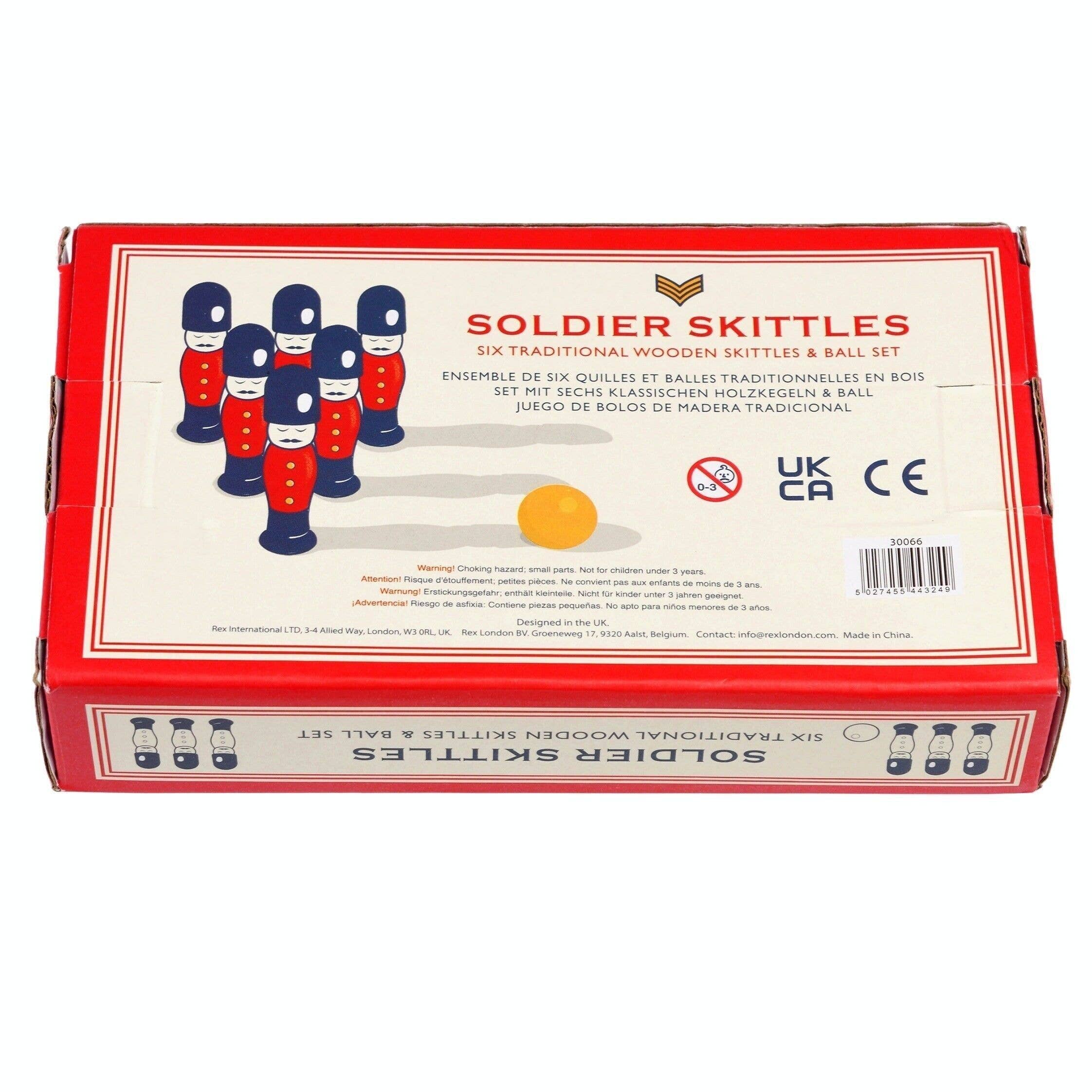 Soldier Skittles Wooden Toy