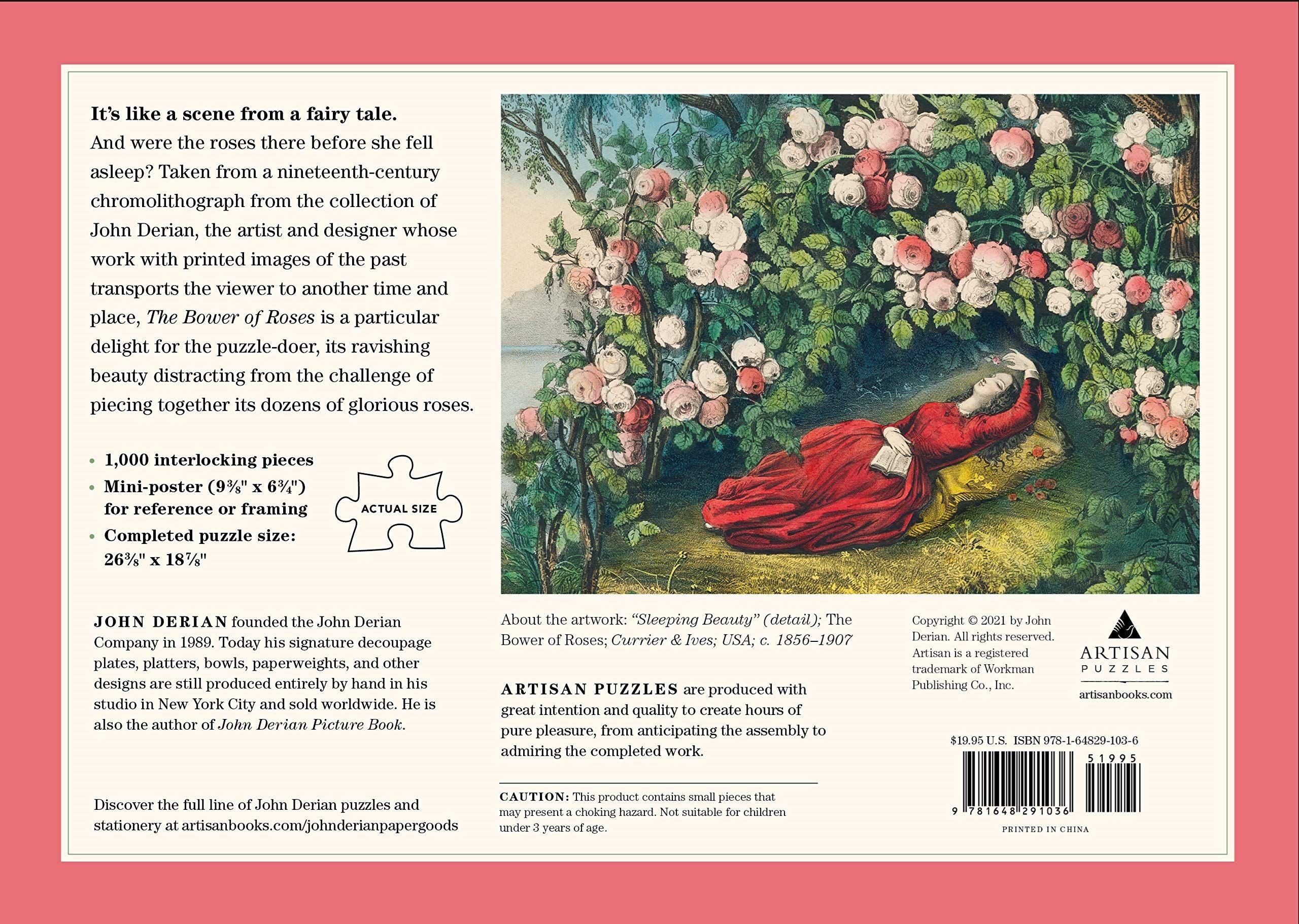 JOHN DERIAN BOWER OF ROSES JIGSAW PUZZLE