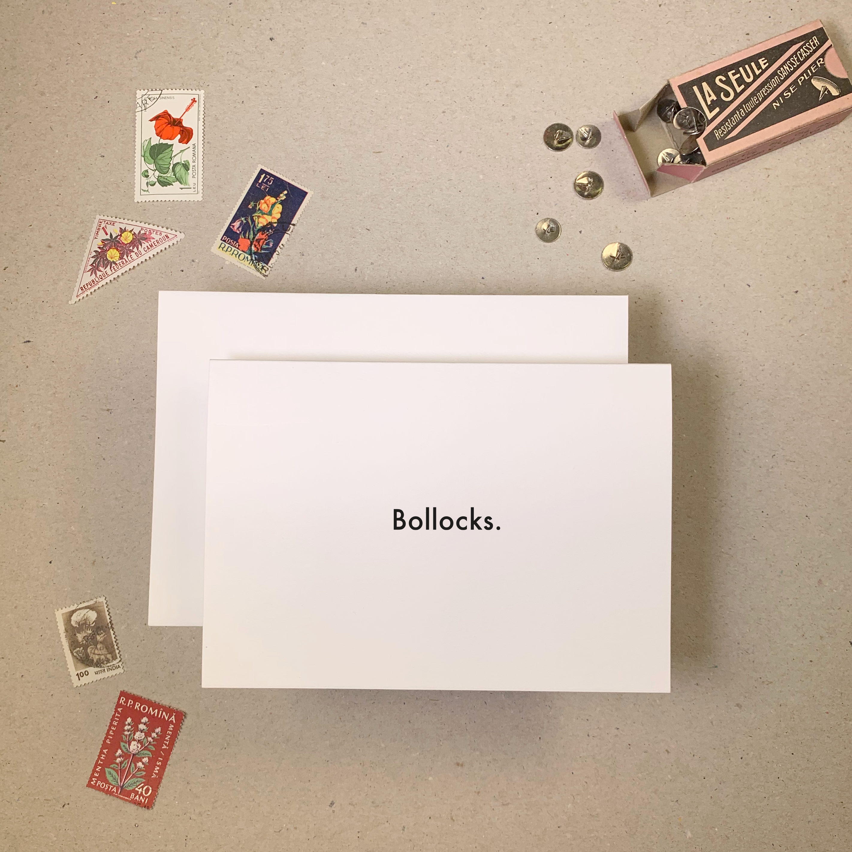 Bollocks greetings card