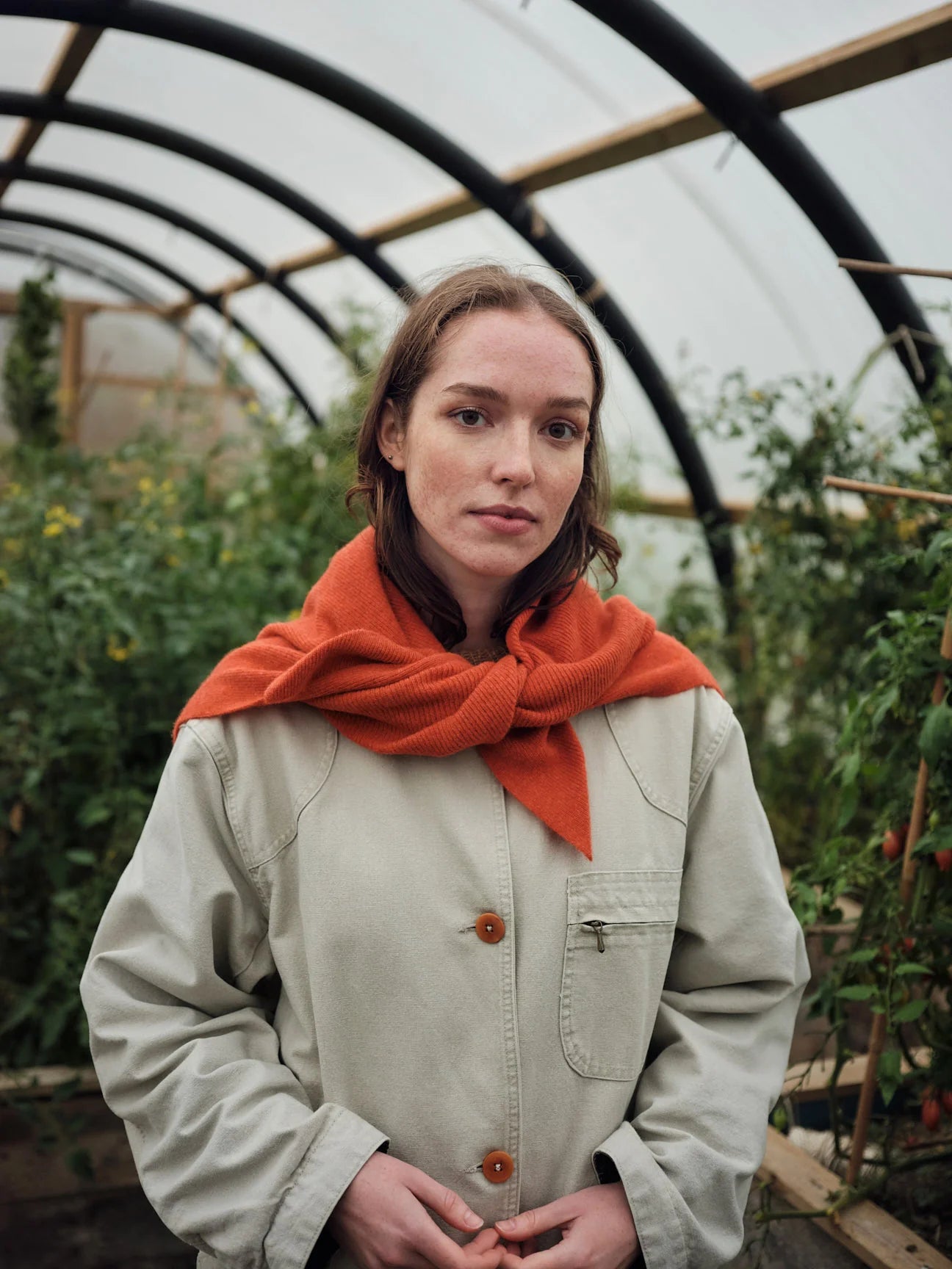 Swift-tail Scarf - Tomato