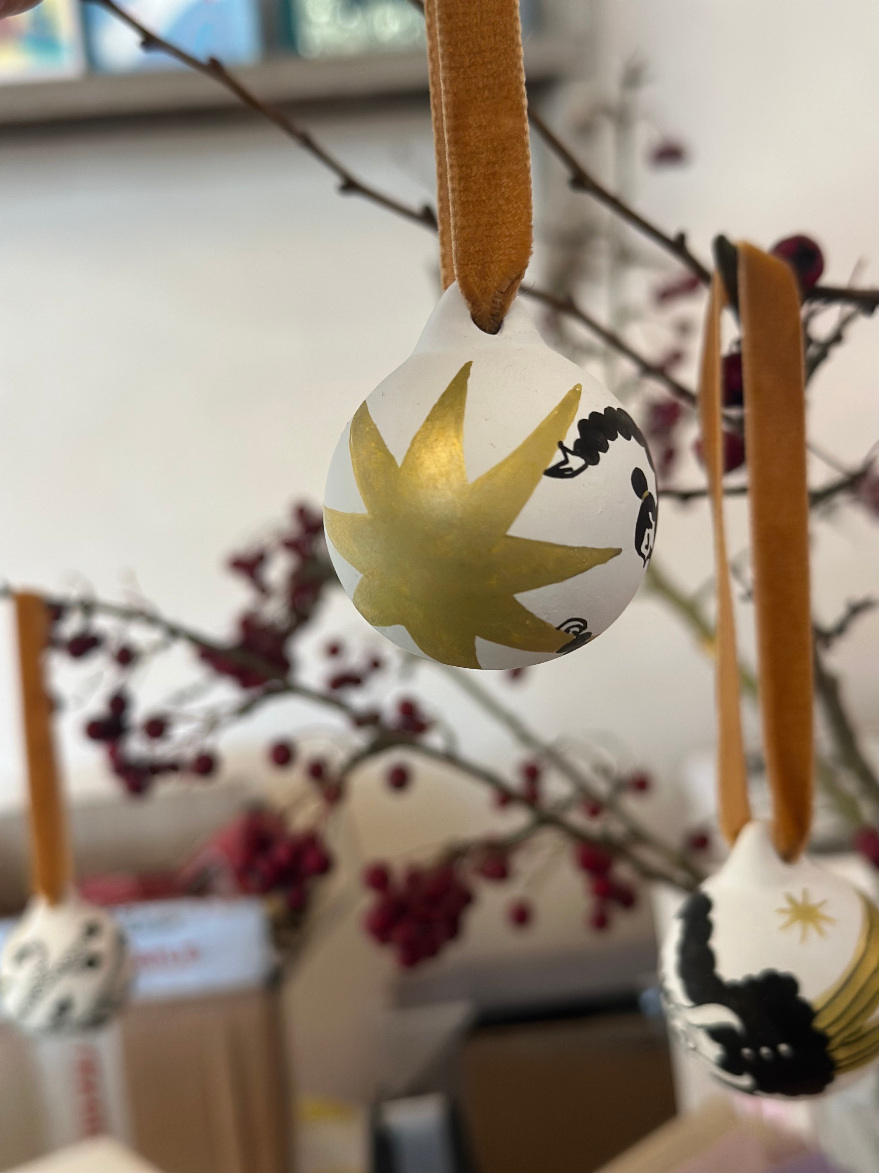 Limited Edition Hand painted Folk Art decoration