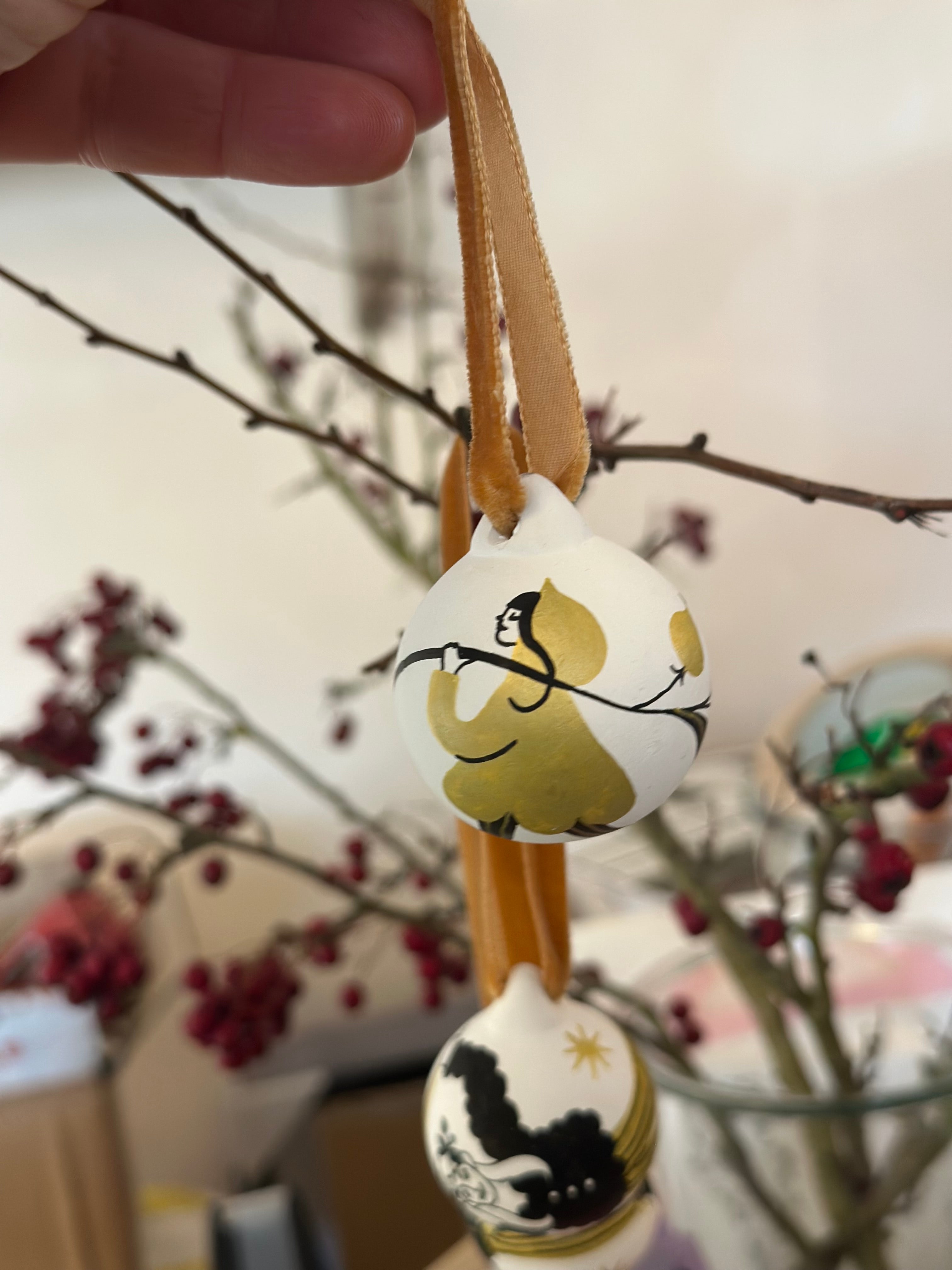 Limited Edition Hand painted Folk Art decoration