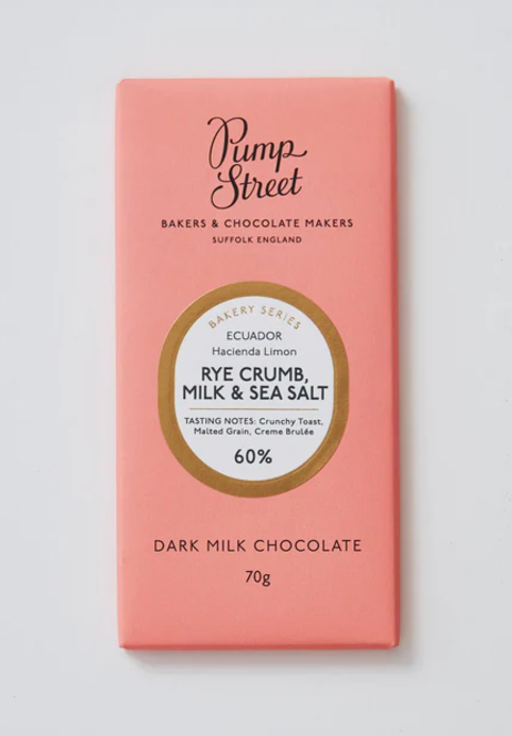 Pump Street Rye Crumb, Milk & Sea Salt 70g