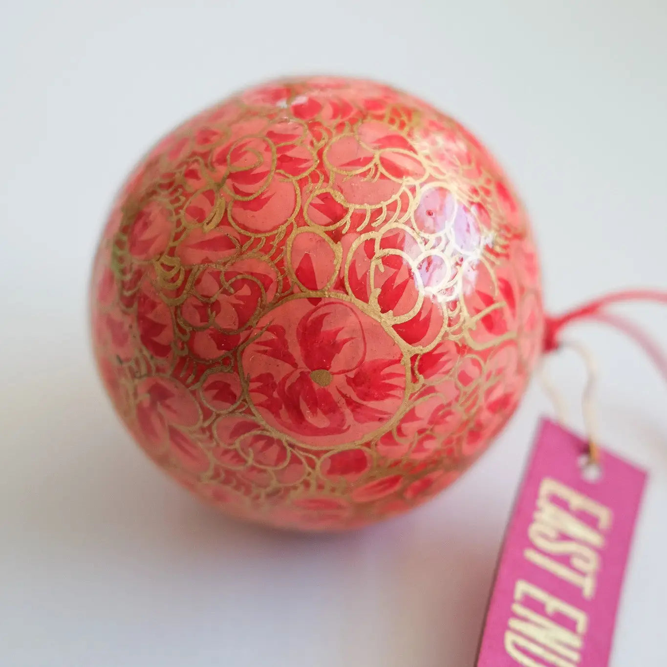 Dusty Pink and Gold Bauble