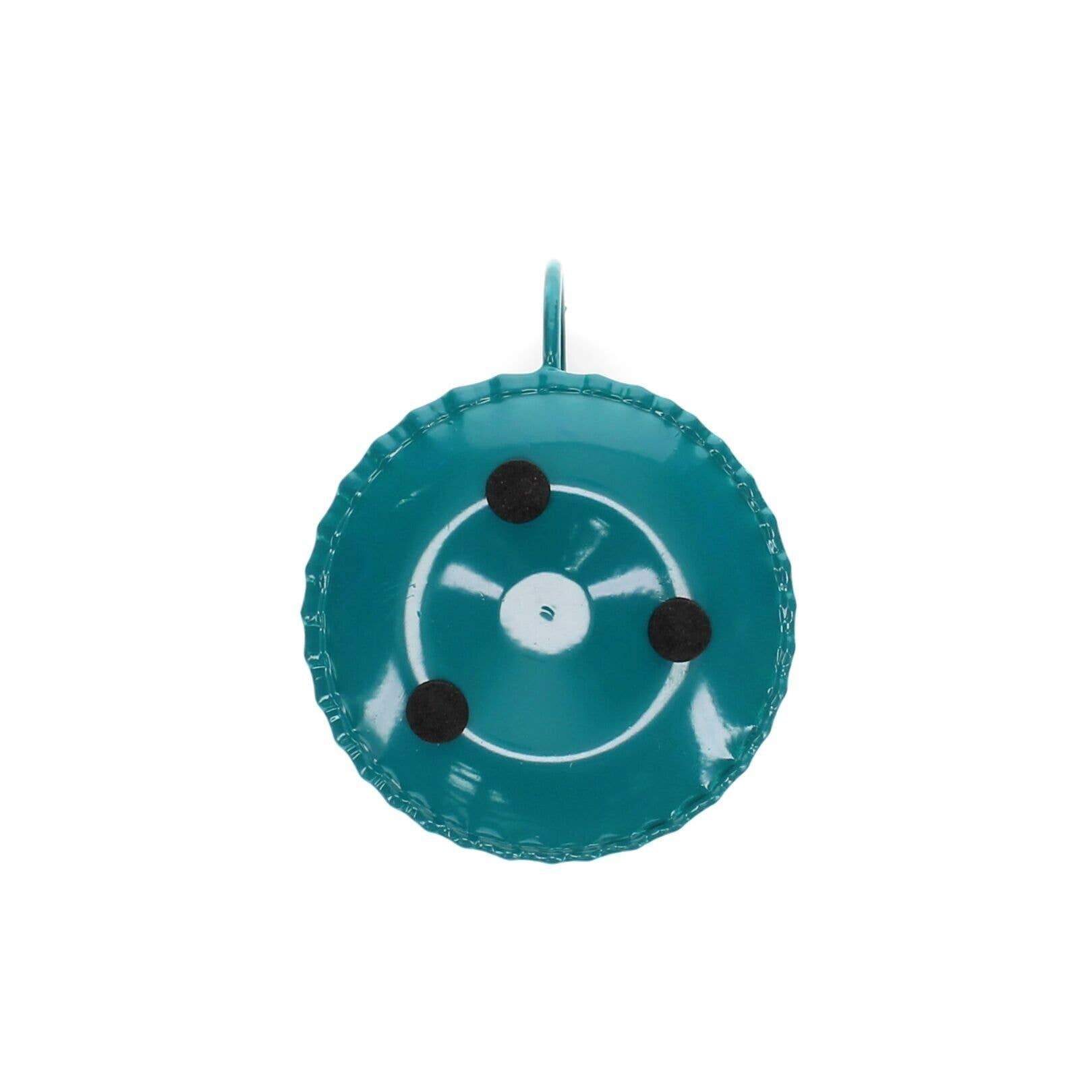 Enamel Chamberstick Candle Holder - Blue