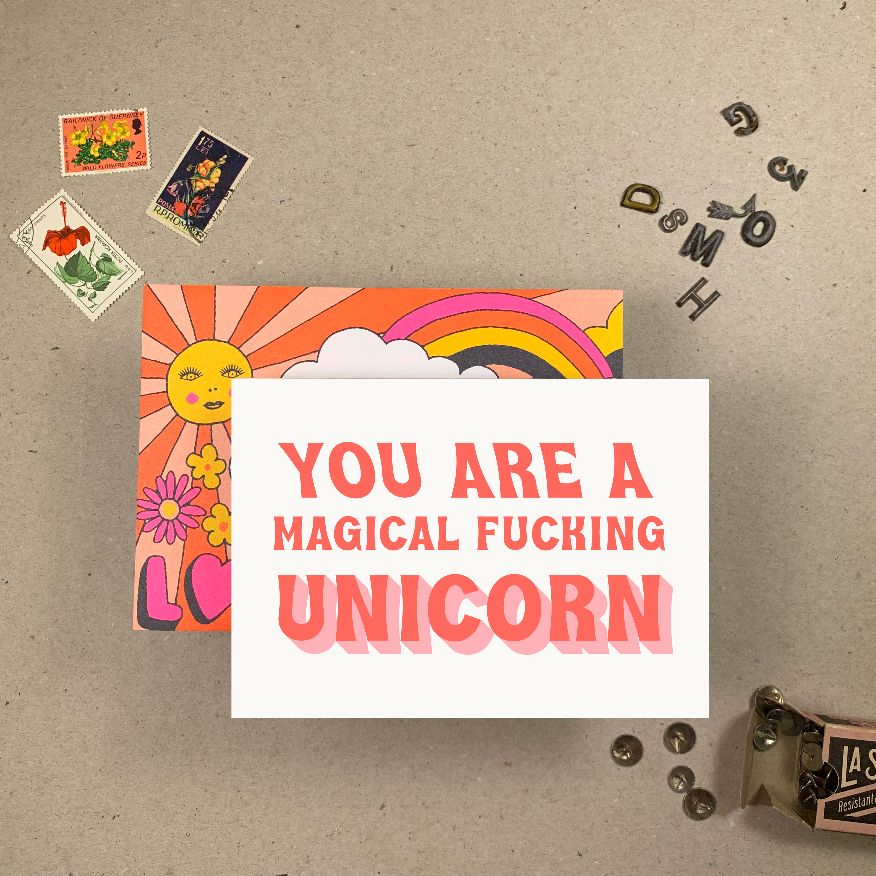 Magical Unicorn Greetings Card