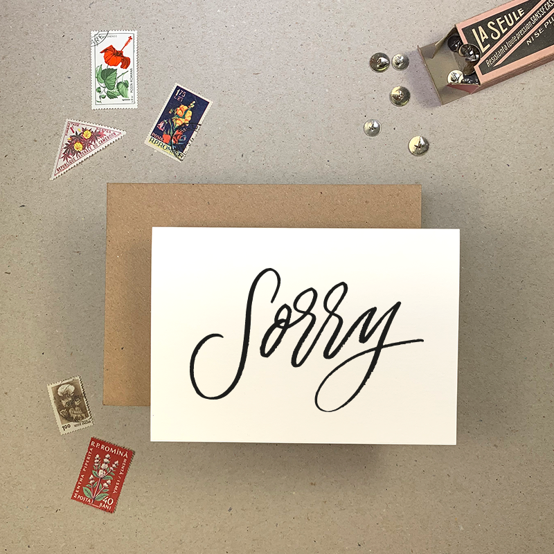 Sorry Greetings Card