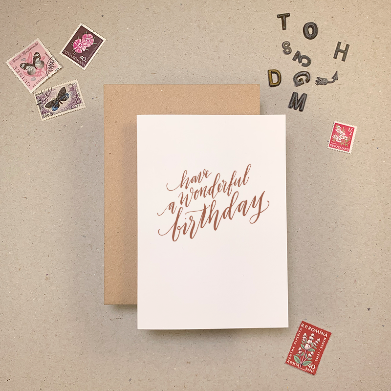 Wonderful Birthday Card