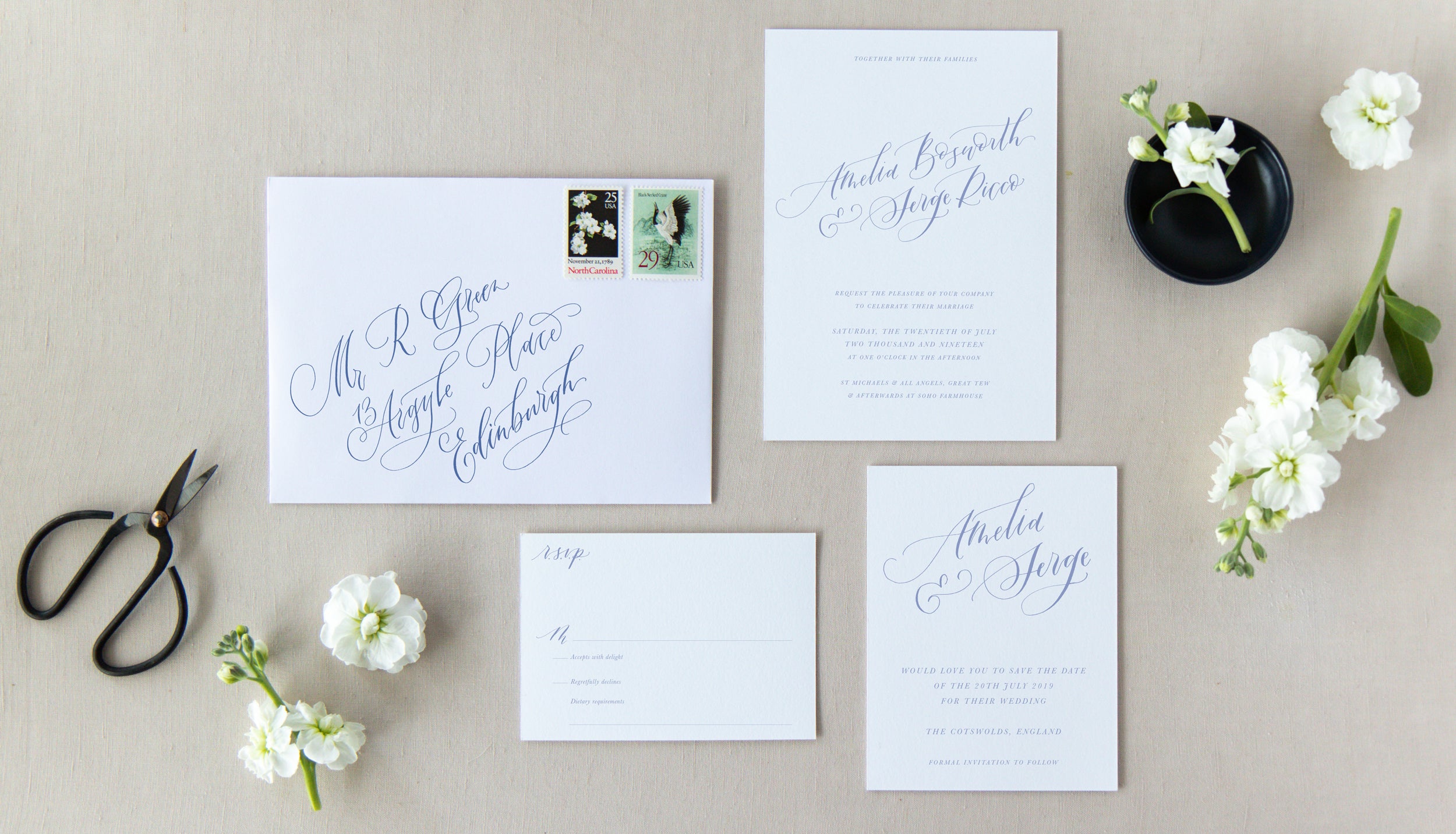 Classic Calligraphy Collection - SAVE THE DATE