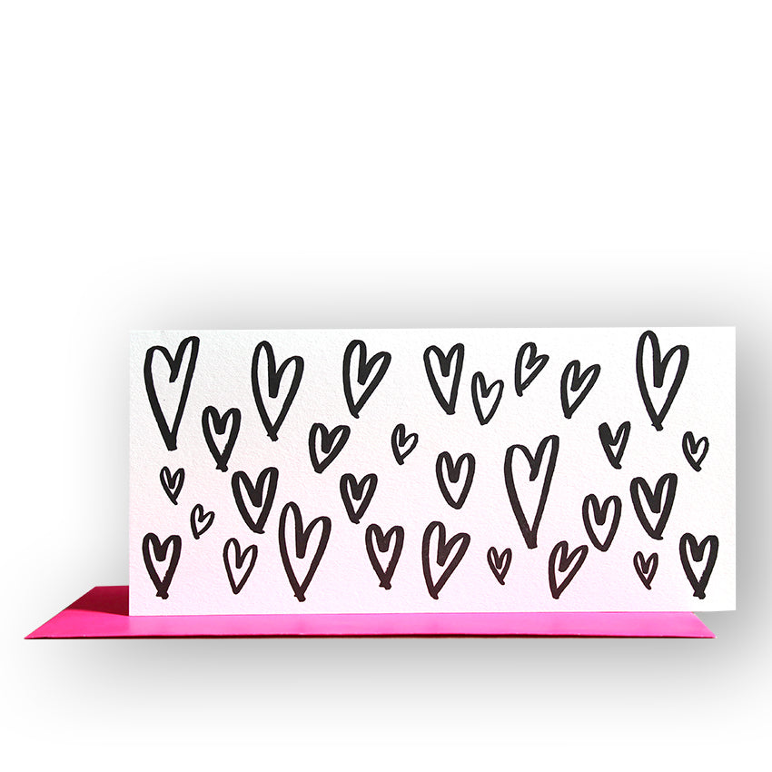 HEARTS GREETINGS CARD