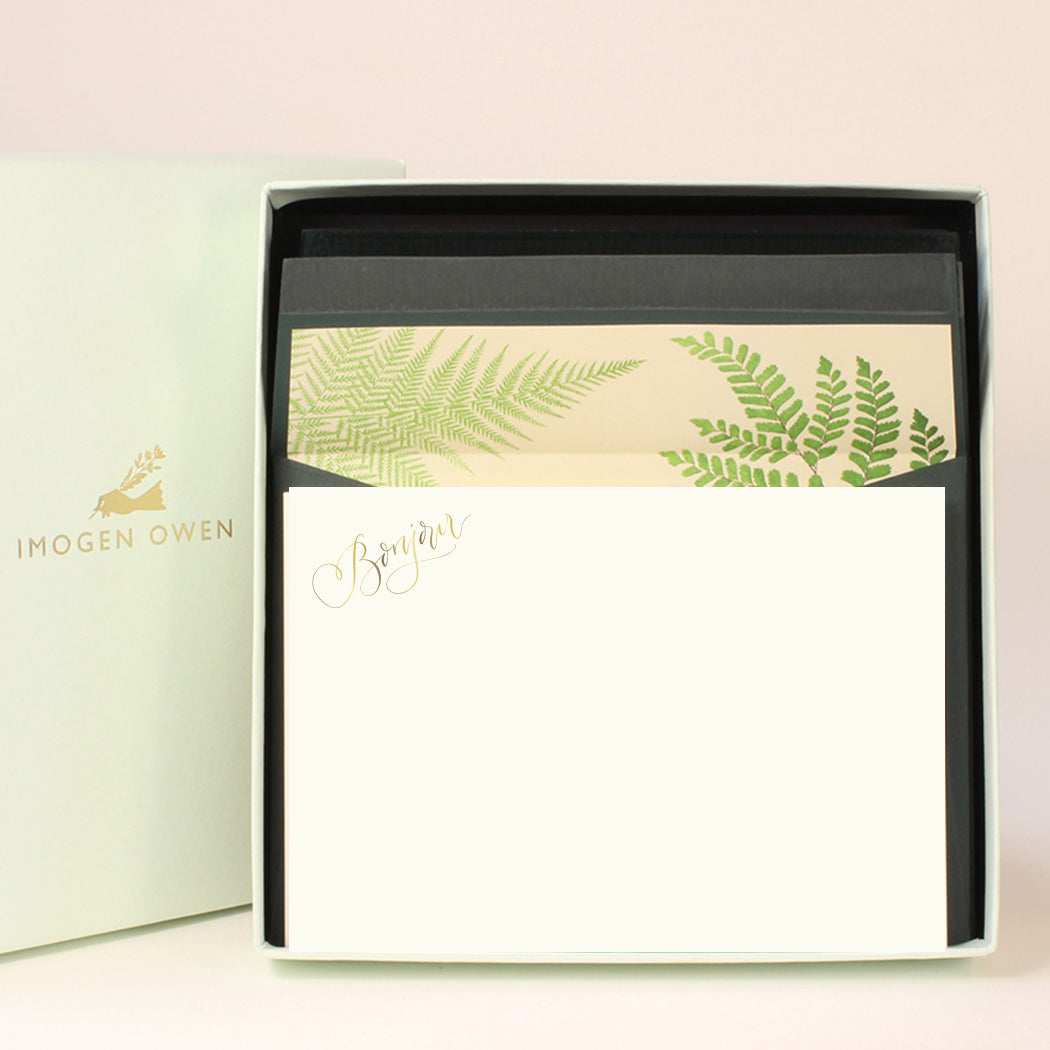 Luxury Correspondence Set - Fern