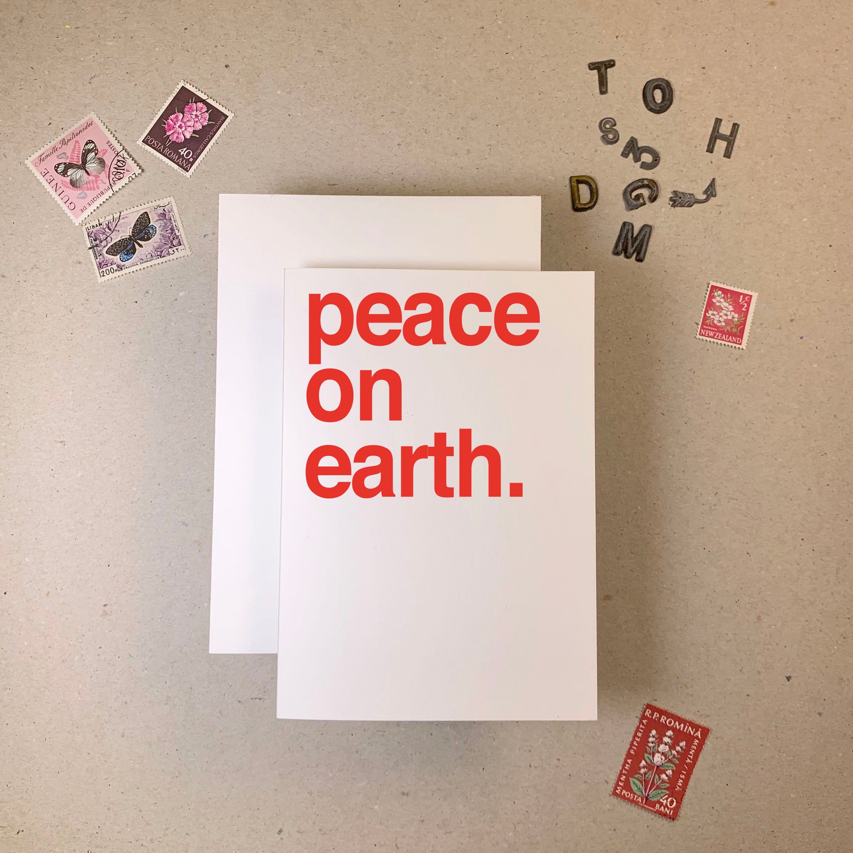 Peace Graphic Christmas Card