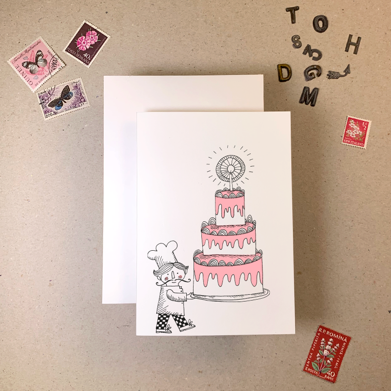 Celebration Cake Greetings Card