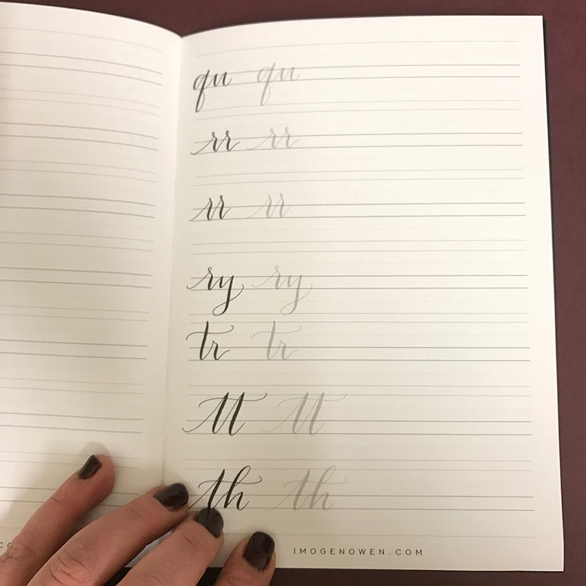 Modern Calligraphy Letterforms Practice Book