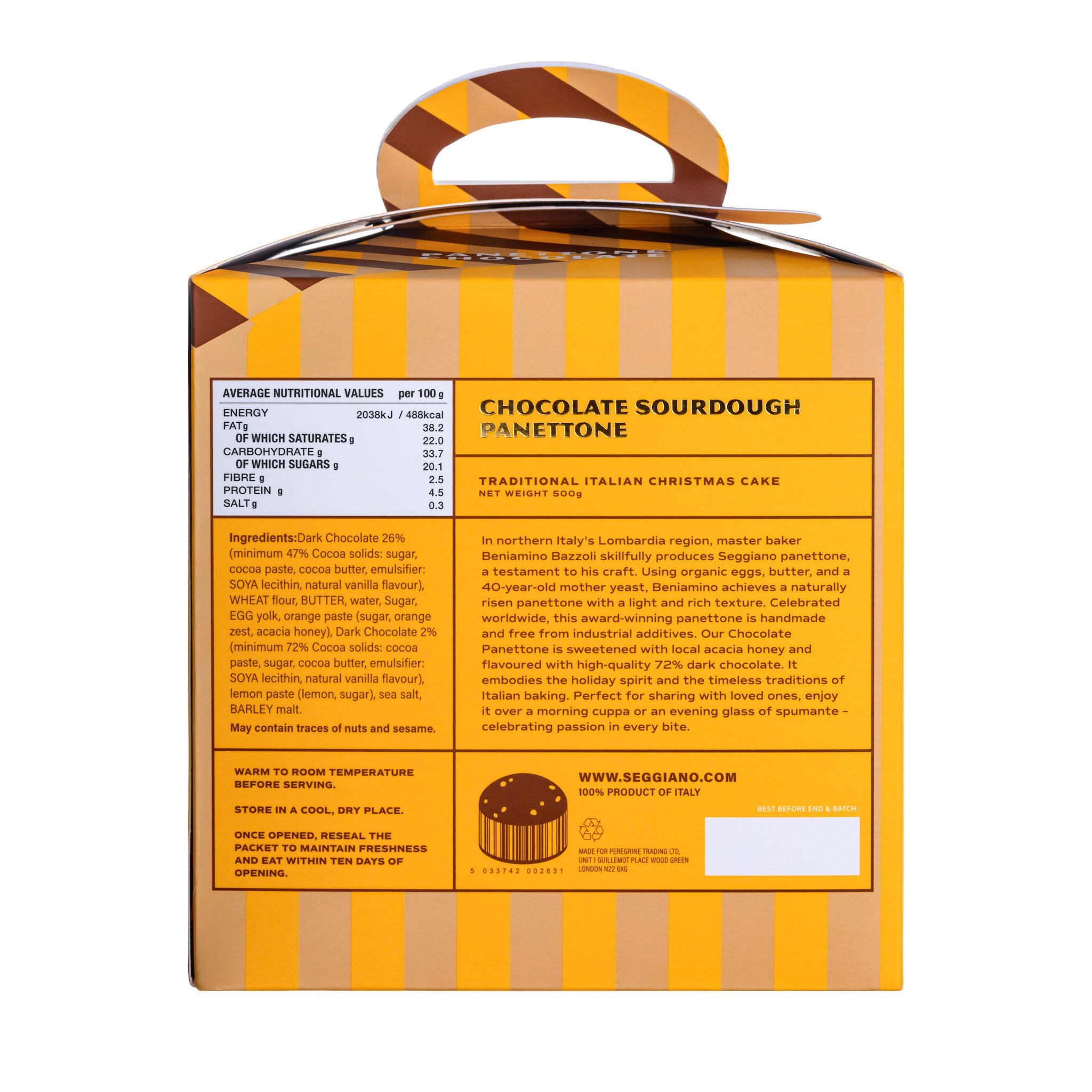 Seggiano Chocolate Panettone