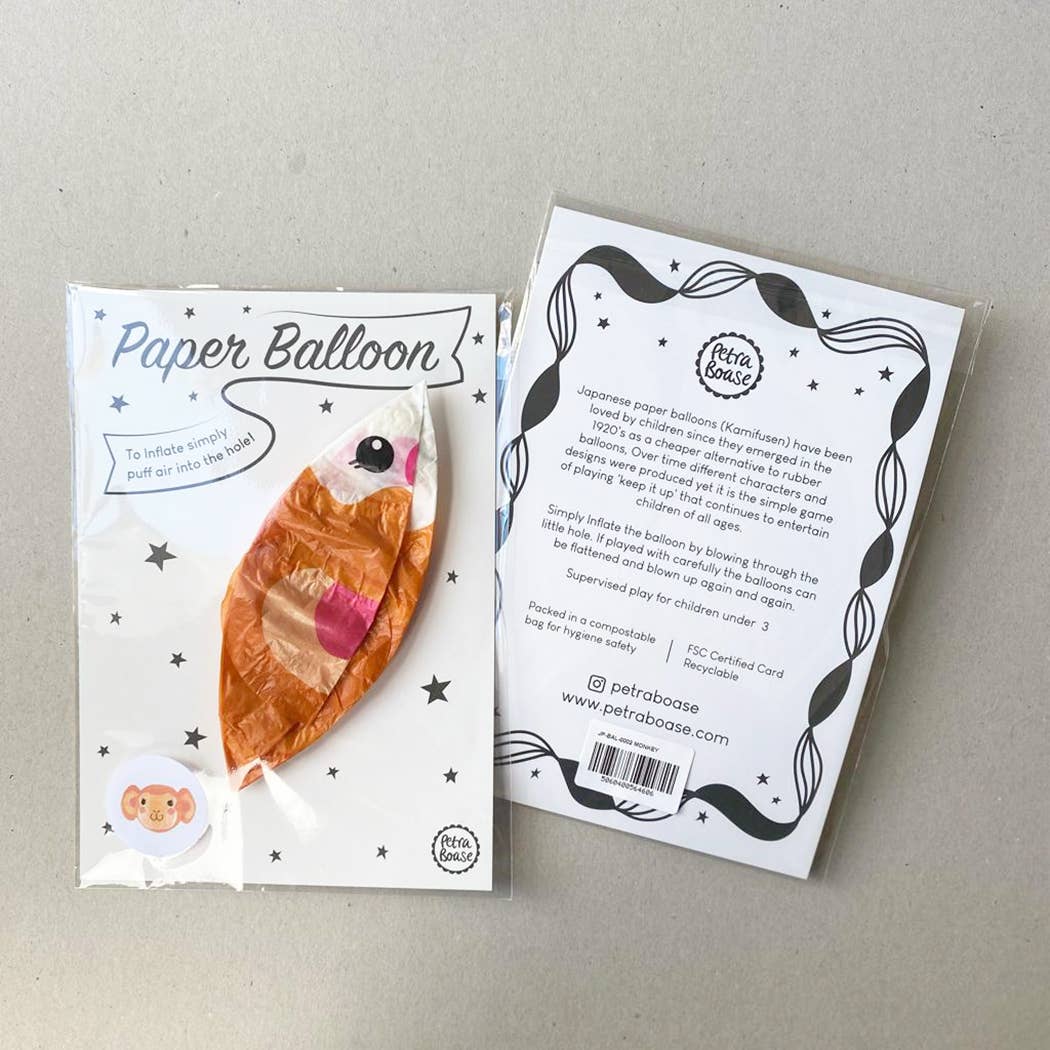 Japanese Paper Balloon - Pack of 6 - Raccoon