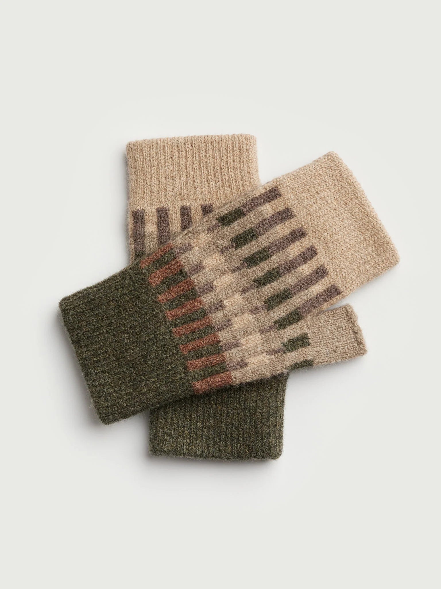 Fingerless Mitten "Harbour"  in Nettle, Wren & Hazel