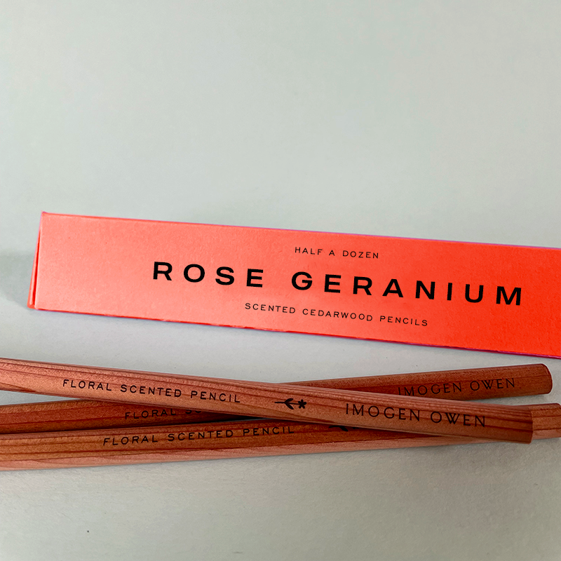 Rose Geranium Scented Pencils