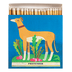 Whippet and Radishes Matches | Square - Safety Matches