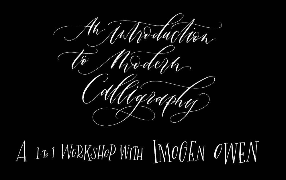 Modern Calligraphy Workshop : Online Beginners - Course Only