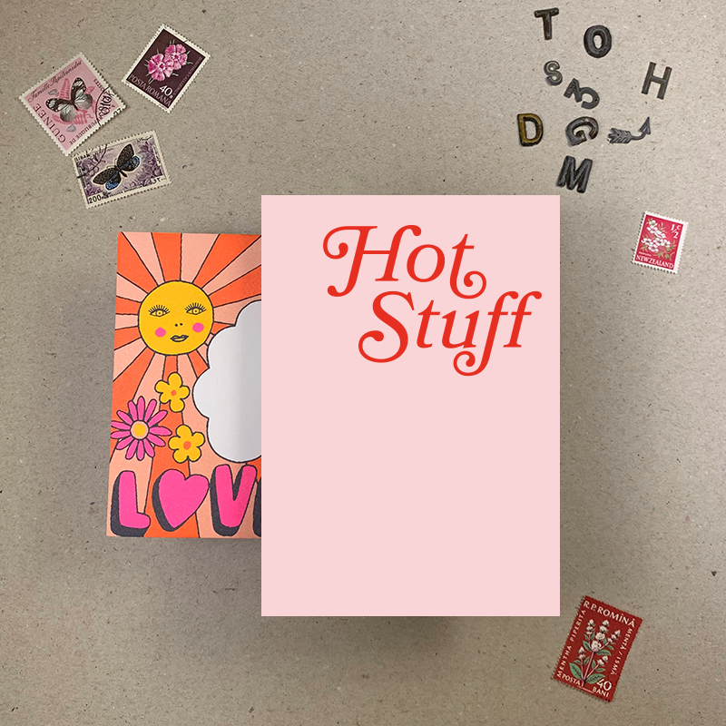 Hot Stuff Greetings Card