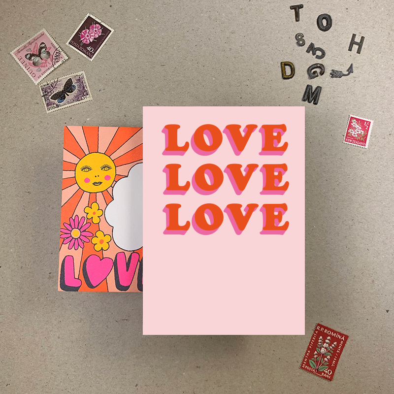 LOVE Greetings Card