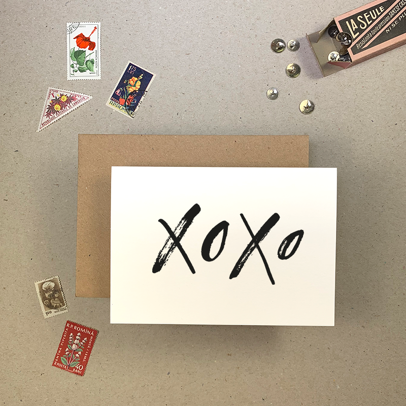 XOXO Greetings Card