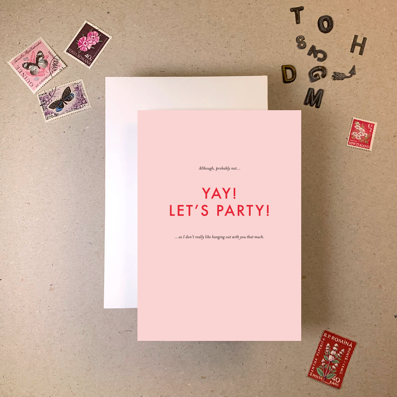Let's Party Greetings Card