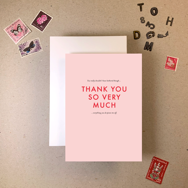 Thank You Greetings Card