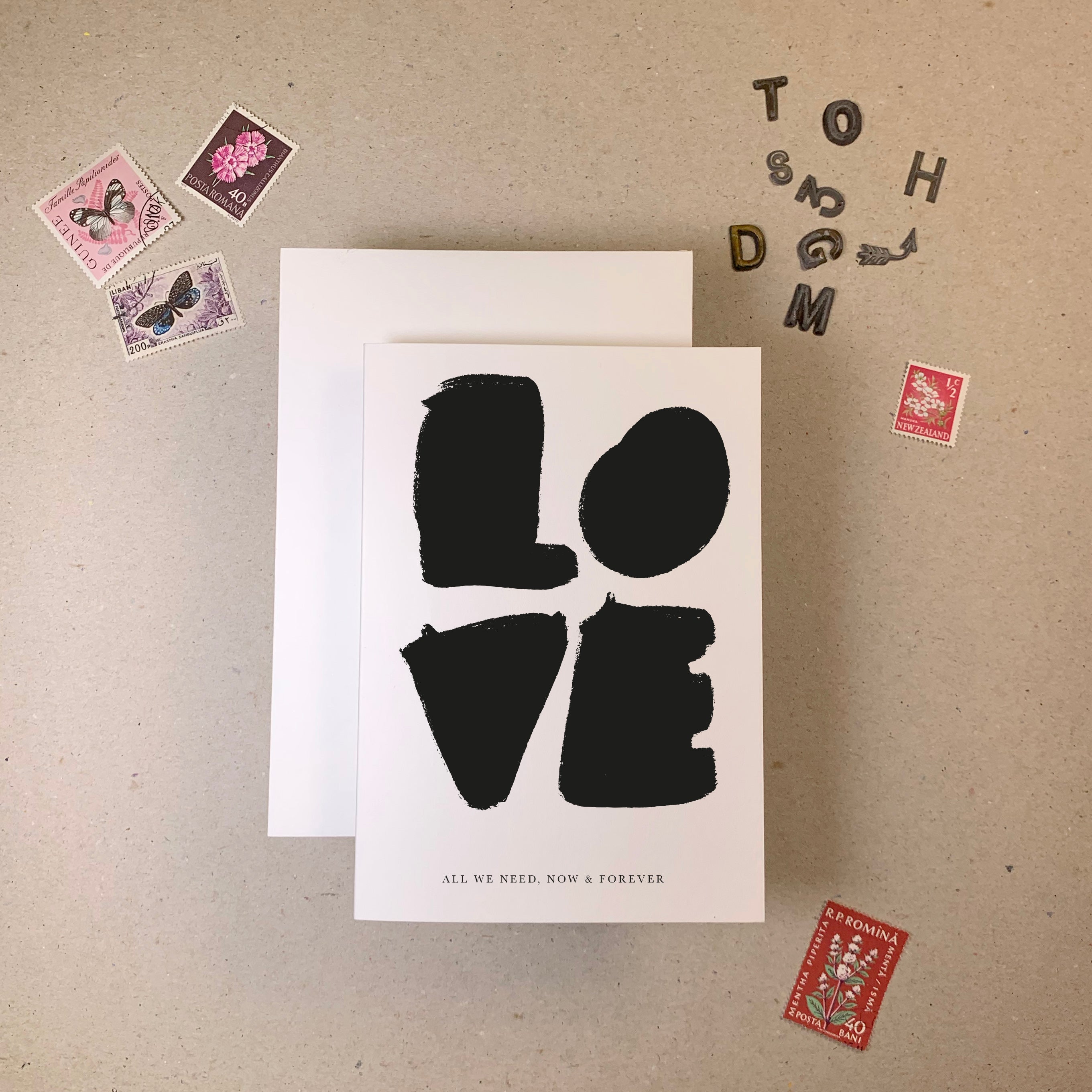 L-O-V-E Greetings Card