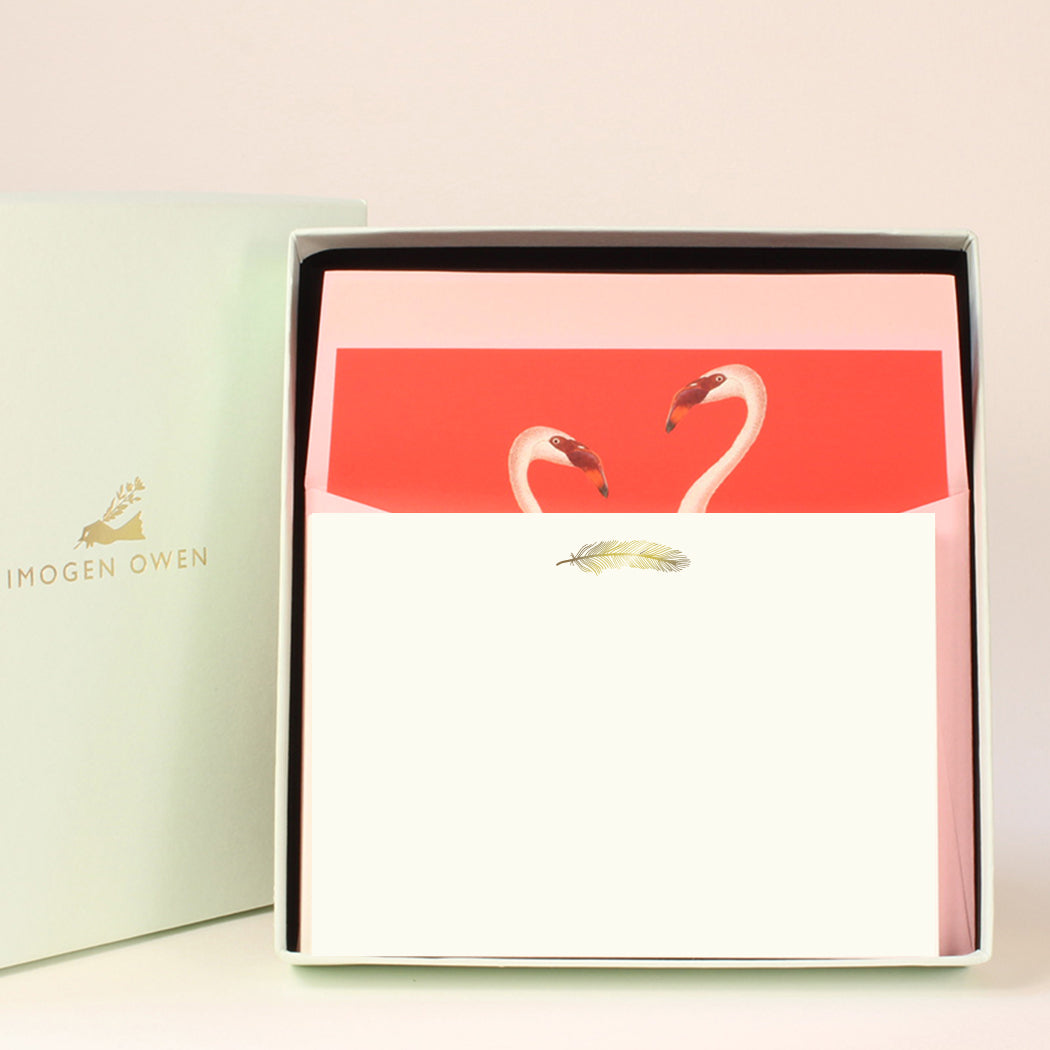 Luxury Correspondence Set - Flamingo