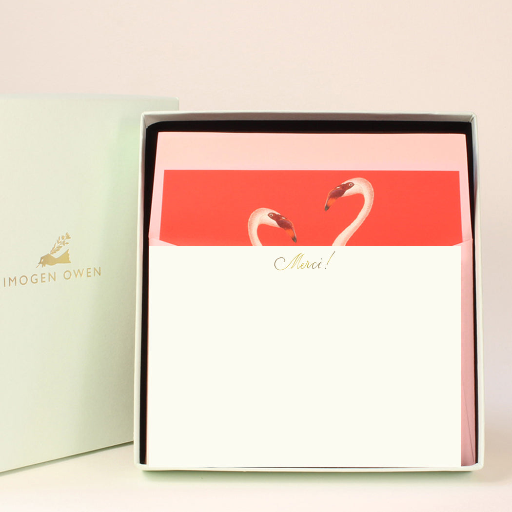Luxury Correspondence Set - Flamingo