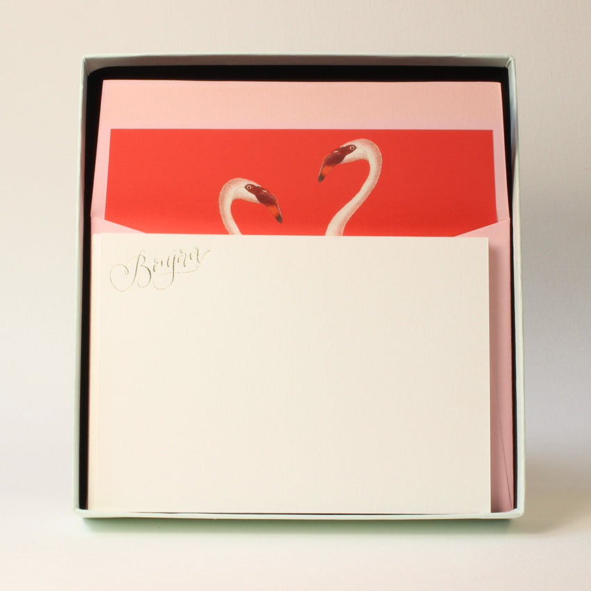 Luxury Correspondence Set - Flamingo