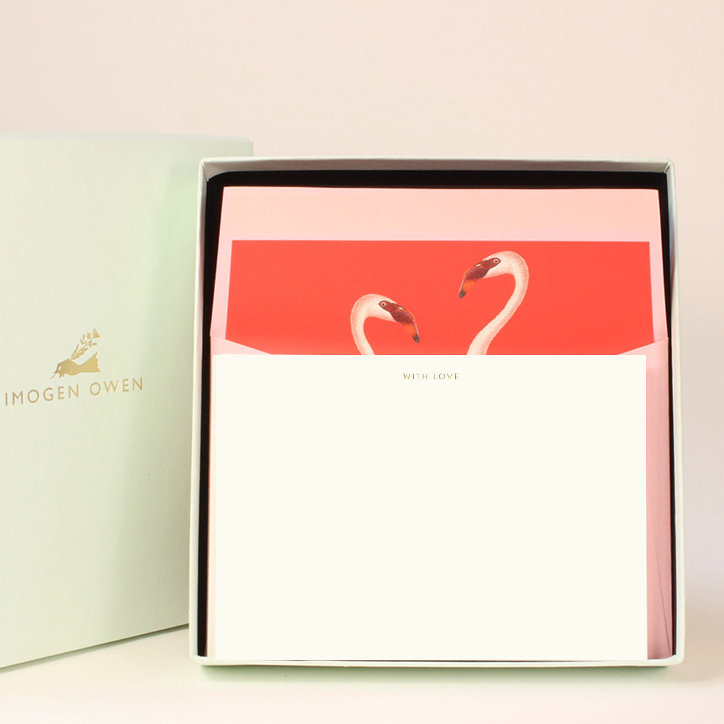 Luxury Correspondence Set - Flamingo