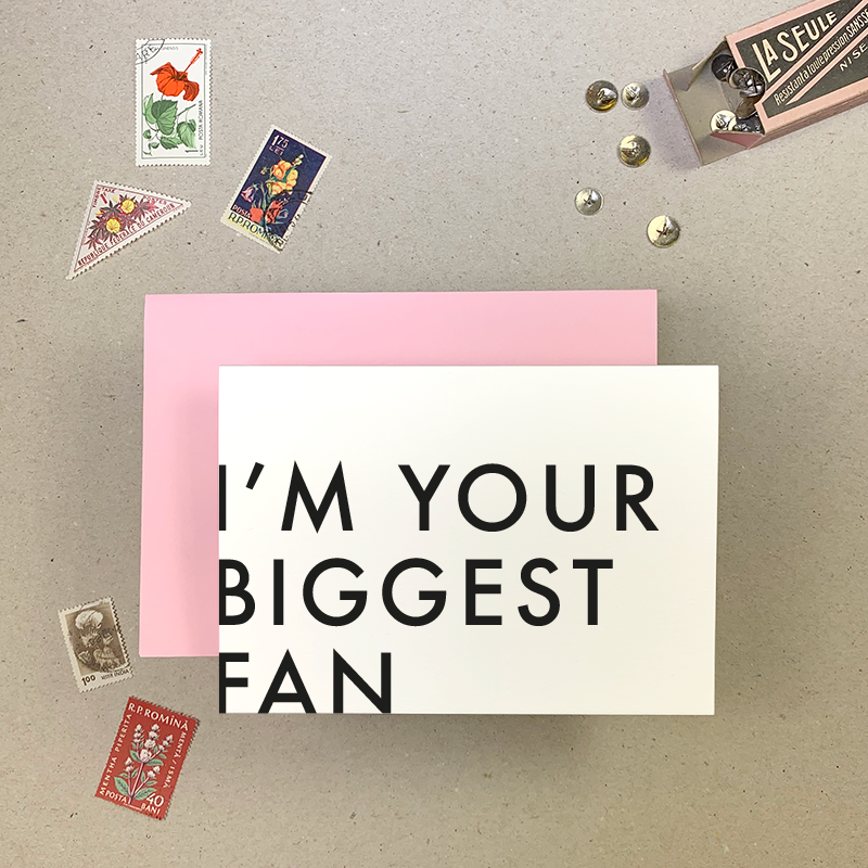 Biggest Fan Greetings Card