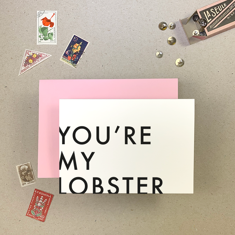 My Lobster Greetings Card