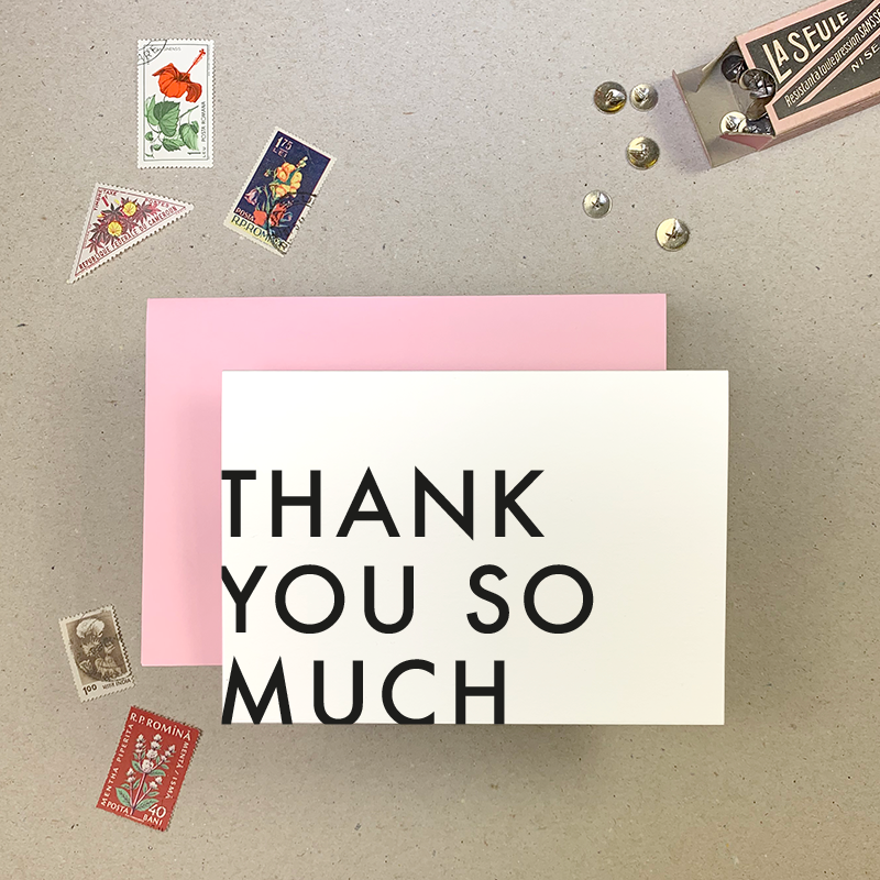Thank You Graphic Greetings Card