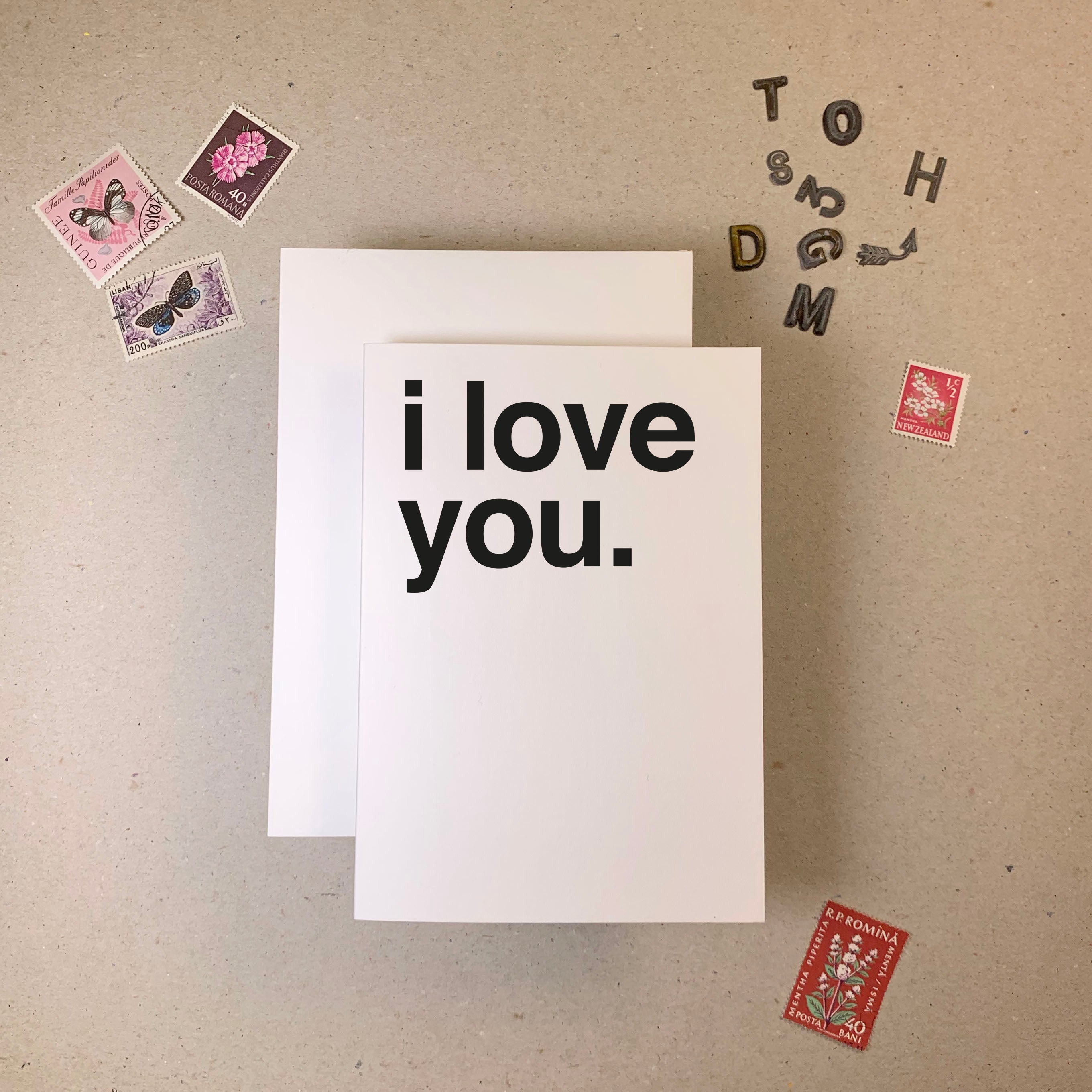 I Love You Greetings Card