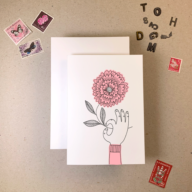 Flower Greetings Card