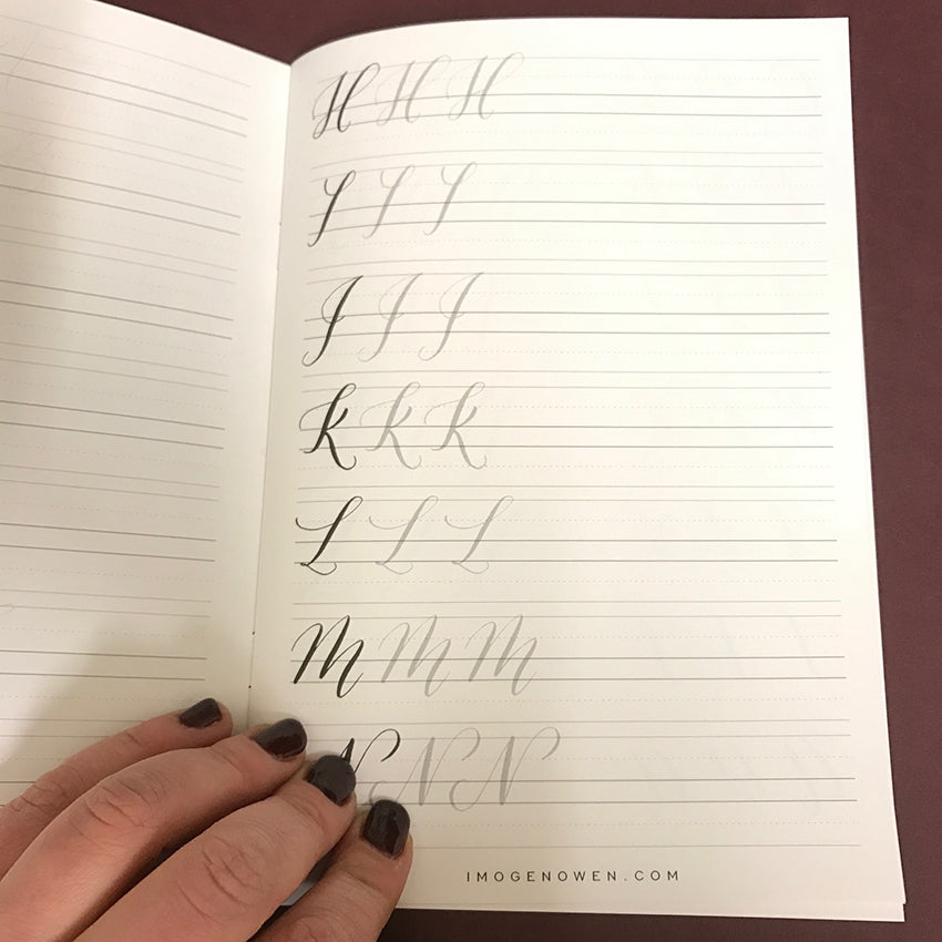 Modern Calligraphy Letterforms Practice Book