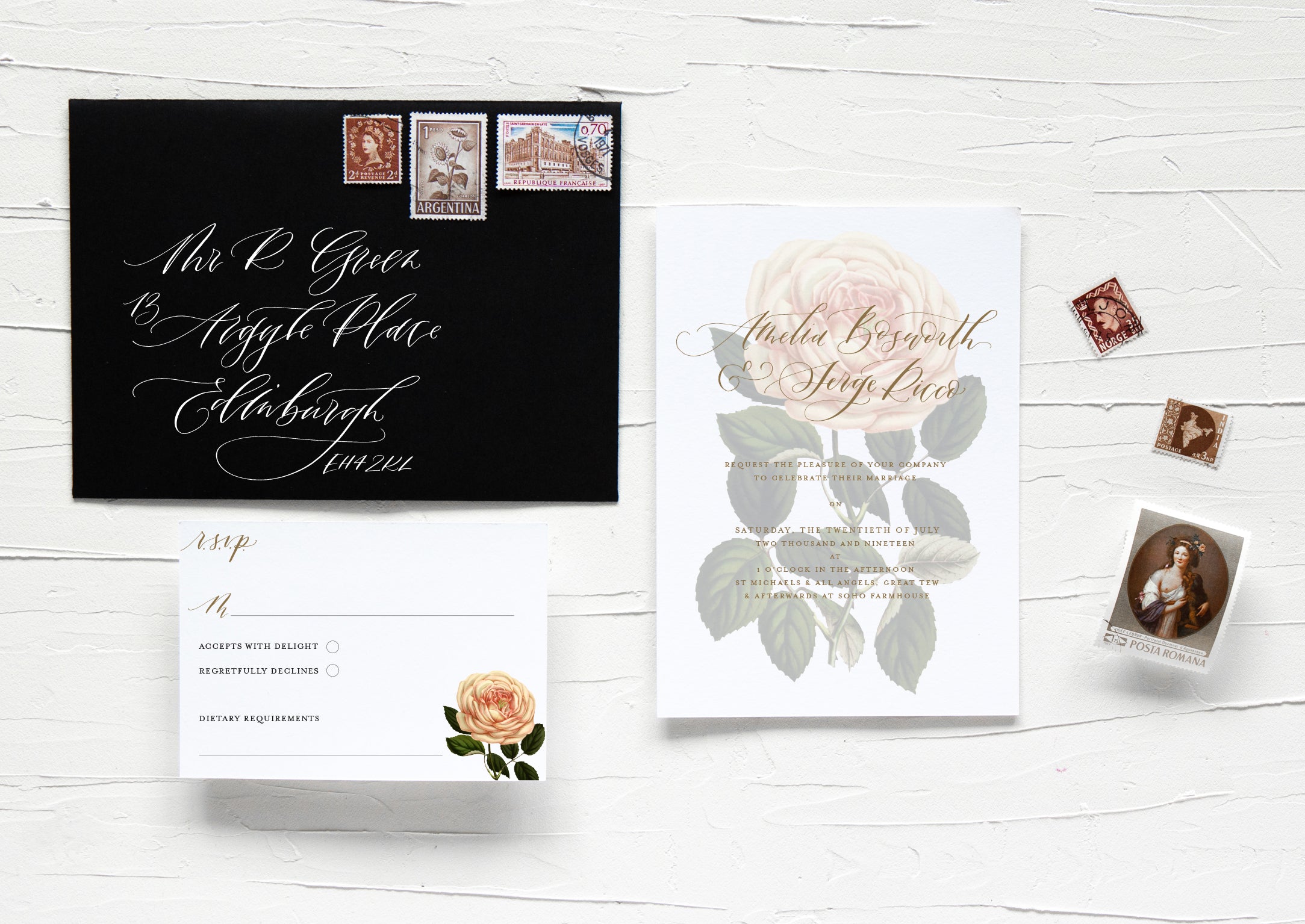 Rosamund Script Collection - INVITATION