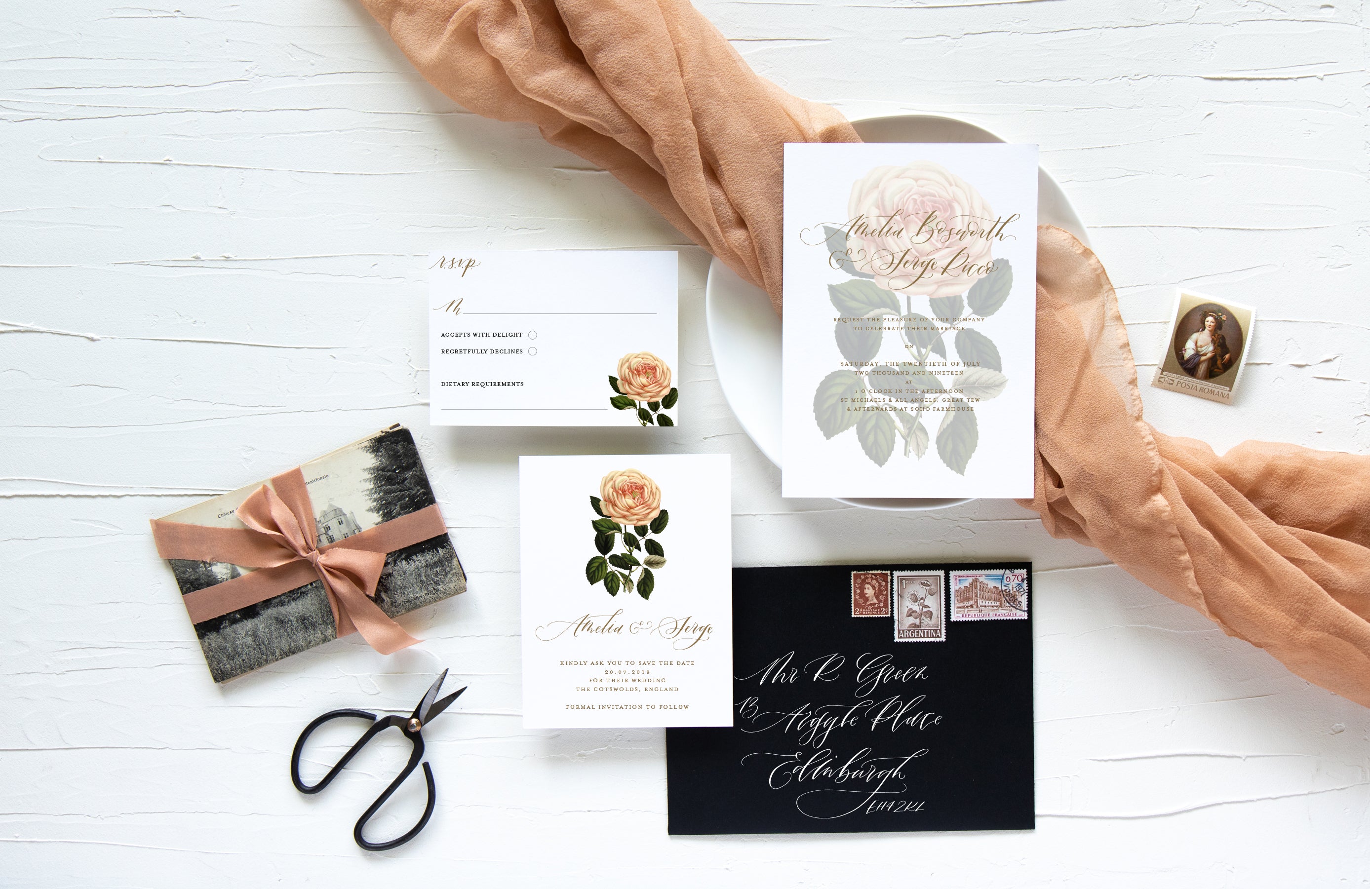 Rosamund Script Collection - SAVE THE DATE