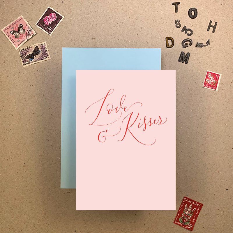 Love & Kisses Greetings Card