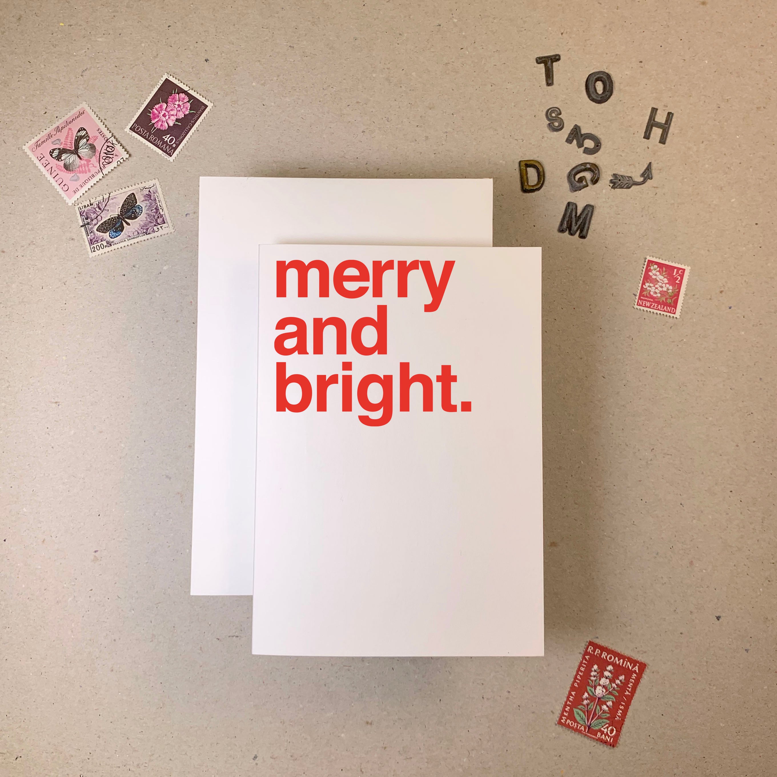 Merry & Bright Christmas Card