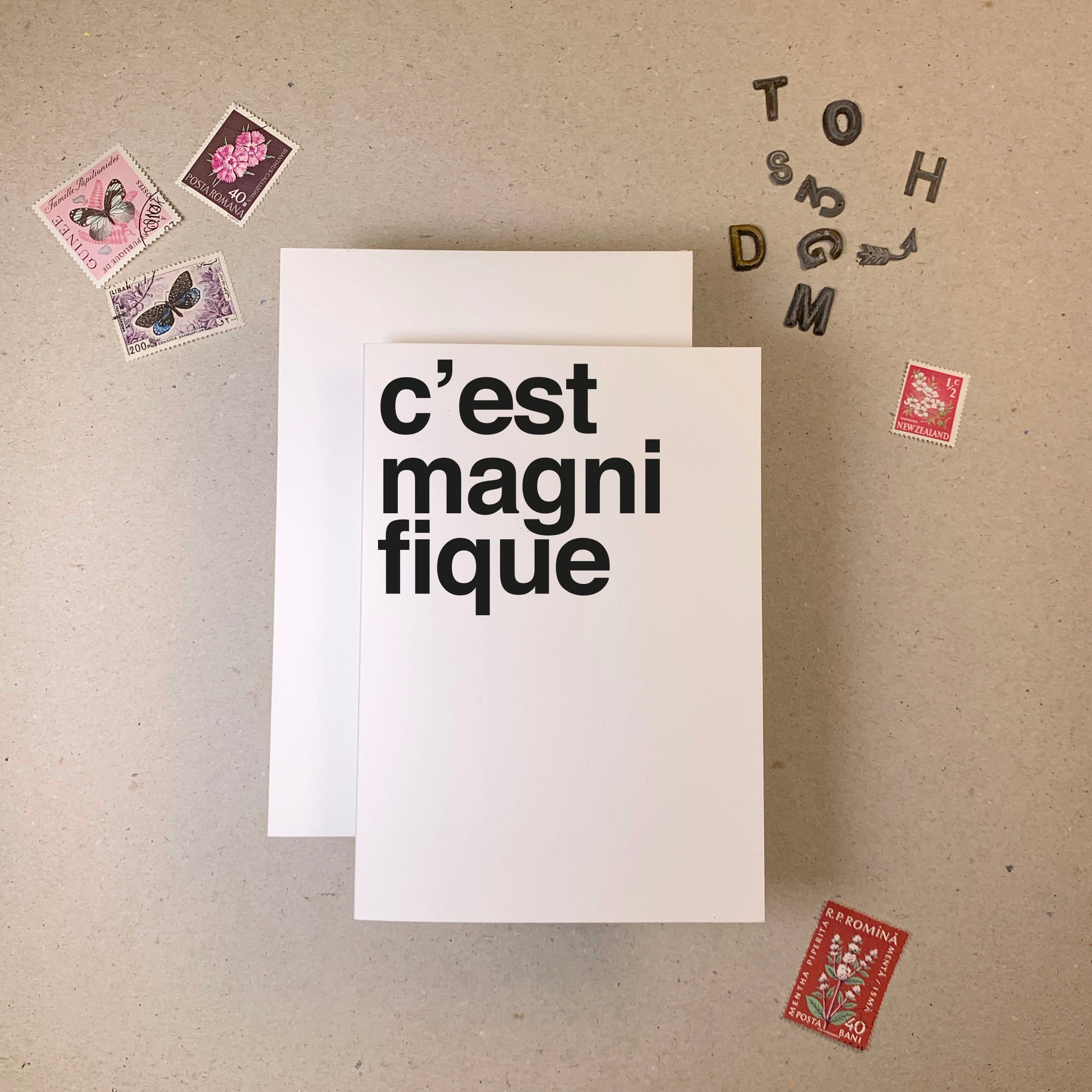 C'est Magnifique Greetings Card