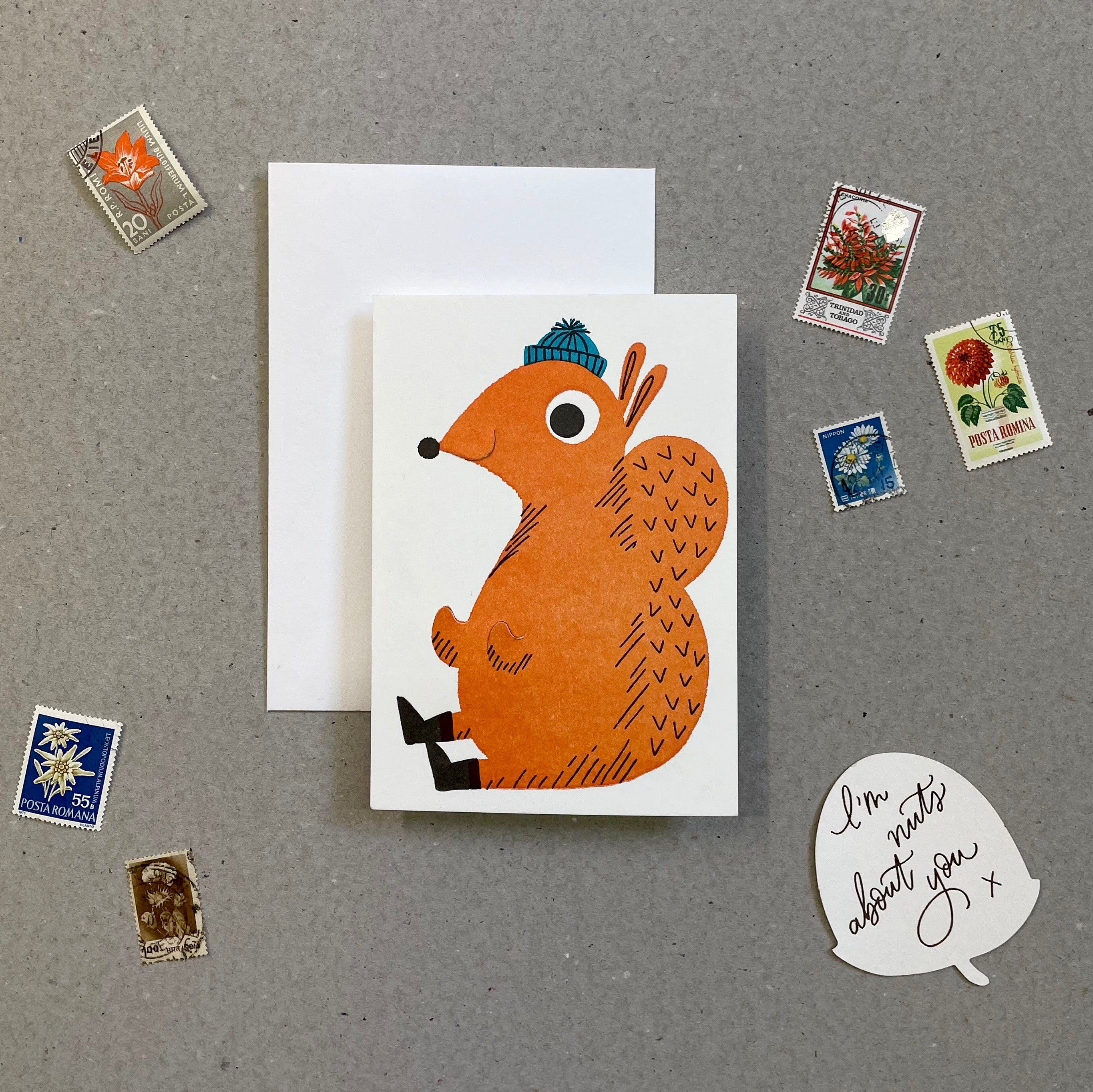 Nuts About You Die Cut Greetings Card